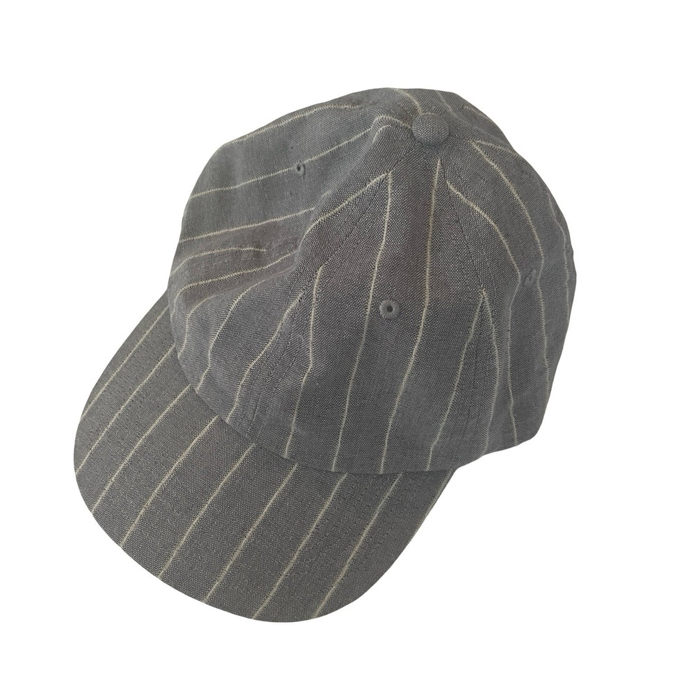 Anthropologie Blue White Striped Baseball‎ Hat Cap Adjustable Lightweight Casual